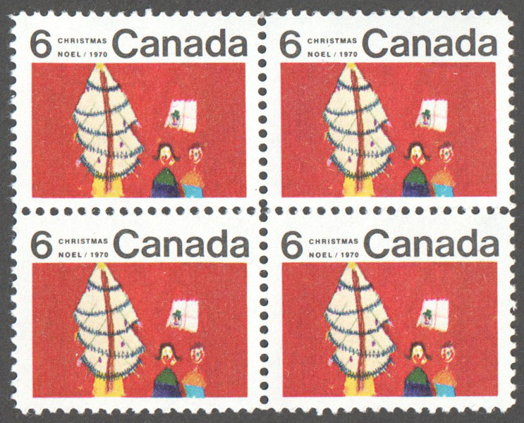 Canada Scott 525i MNH Block - Click Image to Close